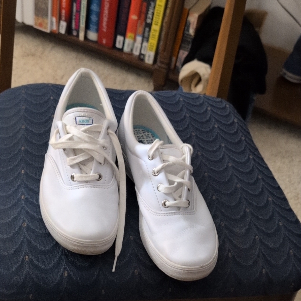 Keds White Canvas Sneakers Women's Size 9.5